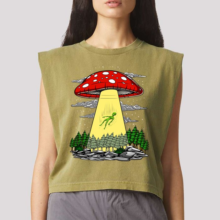 Get In Loser Were Doing Butt Stuff Garment-Dyed Women's Muscle Tee