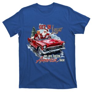 Get In Loser We Are Taking America Back Trump Santa Xmas T-Shirt