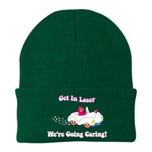 Get In Loser, We're Going Caring Funny Bear Knit Cap Winter Beanie