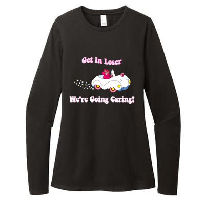 Get In Loser, We're Going Caring Funny Bear Womens CVC Long Sleeve Shirt