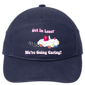 Get In Loser, We're Going Caring Funny Bear 7-Panel Snapback Hat