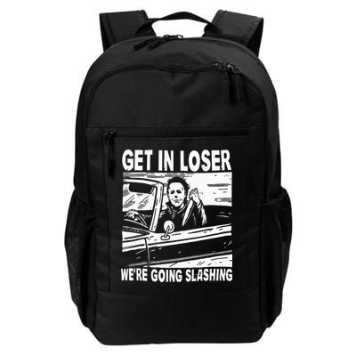Get In Loser We're Going Slashing Horror Character Halloween Backpack
