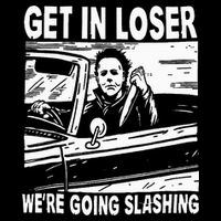 Get In Loser We're Going Slashing Horror Character Halloween Bucket Hat
