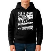 Get In Loser We're Going Slashing Horror Character Halloween Kids Hoodie
