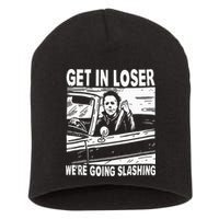 Get In Loser We're Going Slashing Horror Character Halloween Short Acrylic Beanie