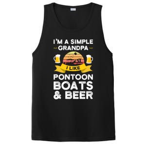 Grandpa I Like Pontoon Boats And Beer Pontoon Great Gift PosiCharge Competitor Tank