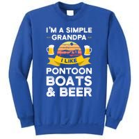 Grandpa I Like Pontoon Boats And Beer Pontoon Great Gift Sweatshirt