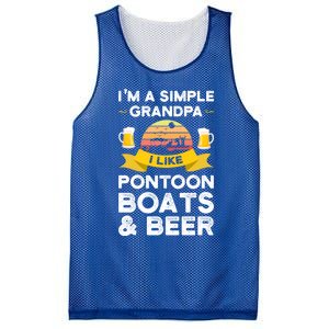 Grandpa I Like Pontoon Boats And Beer Pontoon Great Gift Mesh Reversible Basketball Jersey Tank