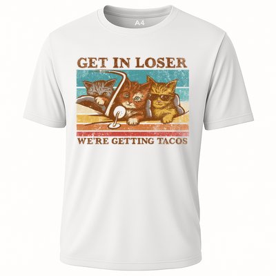 Get In Loser We're Getting Tacos Cats Performance Shirt