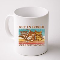 Get In Loser We're Getting Tacos Cats Mug