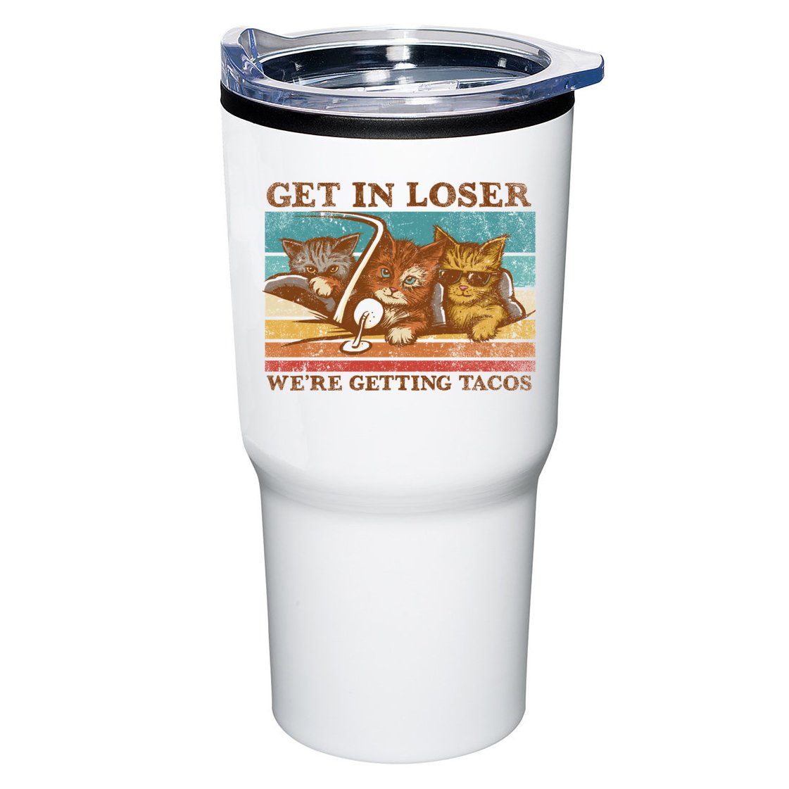 Get In Loser We're Getting Tacos Cats Tumbler