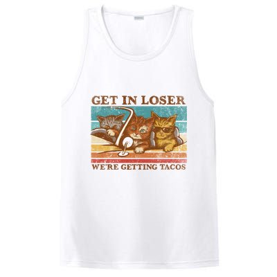 Get In Loser We're Getting Tacos Cats PosiCharge Competitor Tank