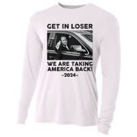 Get In Loser We Are Talking America Back Trump 2024 Cooling Performance Long Sleeve Crew