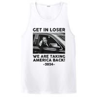 Get In Loser We Are Talking America Back Trump 2024 PosiCharge Competitor Tank