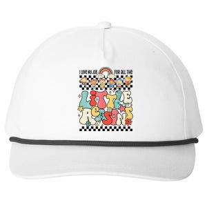 Groovy I Love My Job For All The Little Reasons Teacher Snapback Five-Panel Rope Hat