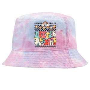 Groovy I Love My Job For All The Little Reasons Teacher Tie-Dyed Bucket Hat