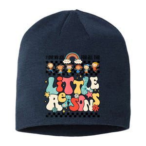 Groovy I Love My Job For All The Little Reasons Teacher Sustainable Beanie