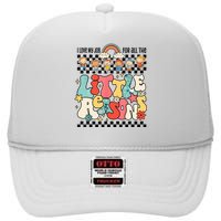 Groovy I Love My Job For All The Little Reasons Teacher High Crown Mesh Back Trucker Hat