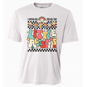 Groovy I Love My Job For All The Little Reasons Teacher Cooling Performance Crew T-Shirt