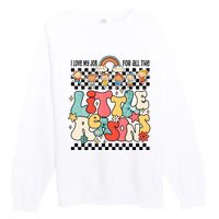 Groovy I Love My Job For All The Little Reasons Teacher Premium Crewneck Sweatshirt