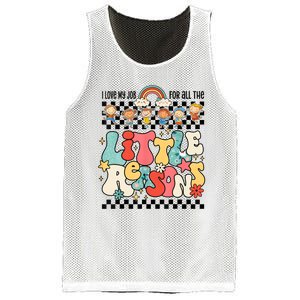 Groovy I Love My Job For All The Little Reasons Teacher Mesh Reversible Basketball Jersey Tank