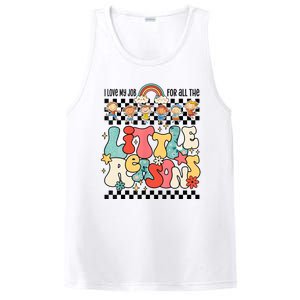 Groovy I Love My Job For All The Little Reasons Teacher PosiCharge Competitor Tank