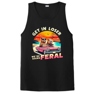 Get In Loser Were Going Feral Capybara Lovers PosiCharge Competitor Tank