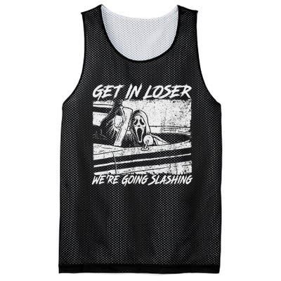 Get In Loser WeRe Going Slashing Horror Halloween Character Mesh Reversible Basketball Jersey Tank