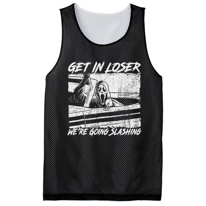 Get In Loser WeRe Going Slashing Horror Halloween Character Mesh Reversible Basketball Jersey Tank