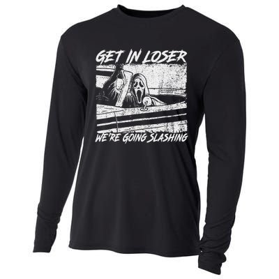 Get In Loser WeRe Going Slashing Horror Halloween Character Cooling Performance Long Sleeve Crew