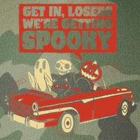 Get In Losers We're Getting Spooky Hallowen Legacy Tie Dye Trucker Hat