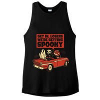 Get In Losers We're Getting Spooky Hallowen Ladies PosiCharge Tri-Blend Wicking Tank