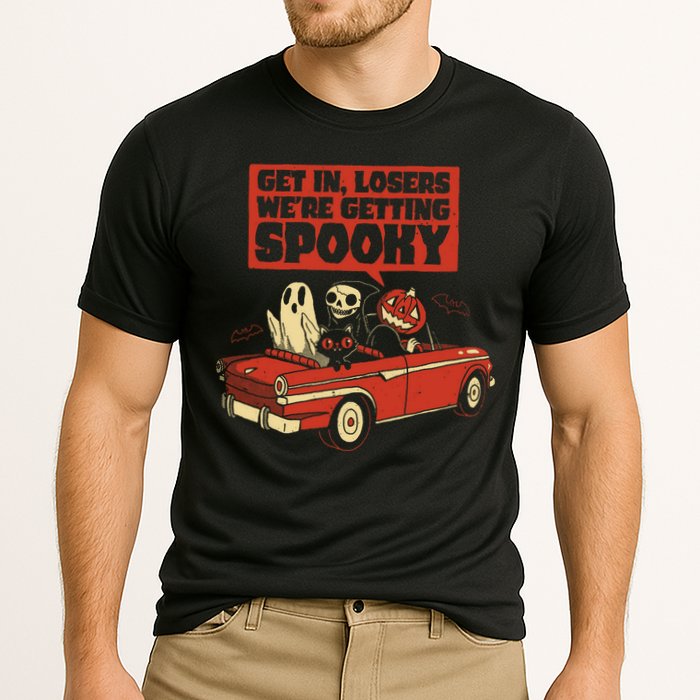 Get In Losers We're Getting Spooky Hallowen Performance Shirt