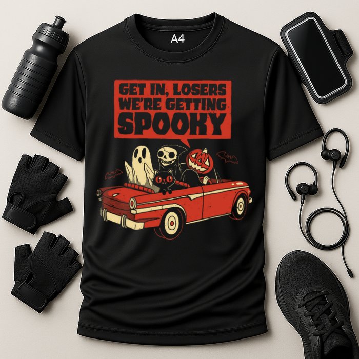 Get In Losers We're Getting Spooky Hallowen Performance Shirt
