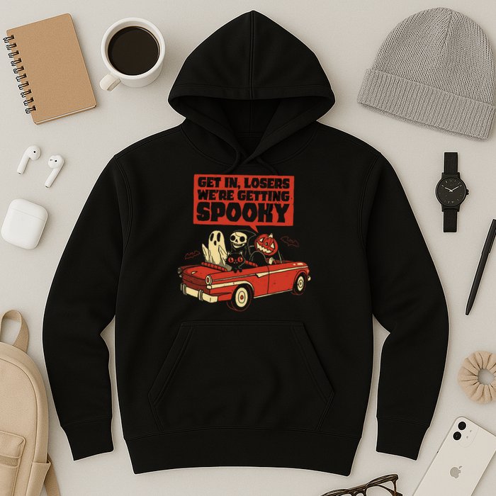Get In Losers We're Getting Spooky Hallowen Hoodie