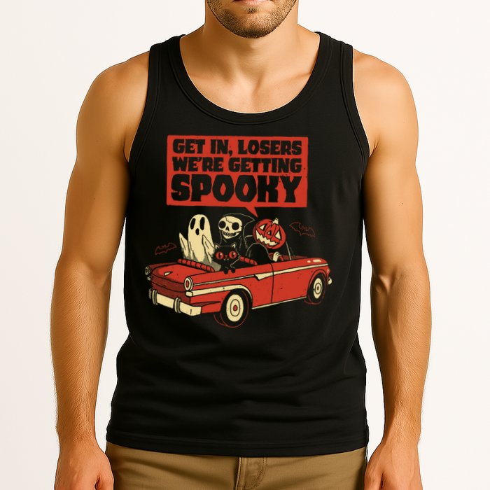 Get In Losers We're Getting Spooky Hallowen Tank Top