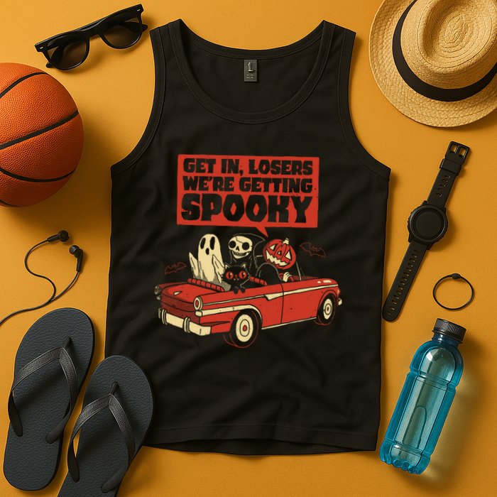 Get In Losers We're Getting Spooky Hallowen Tank Top