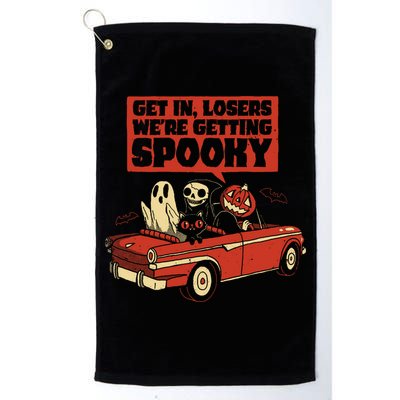 Get In Losers We're Getting Spooky Hallowen Golf Towel