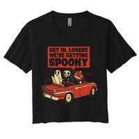 Get In Losers We're Getting Spooky Hallowen Crop Top