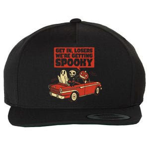 Get In Losers We're Getting Spooky Hallowen Wool Snapback Cap