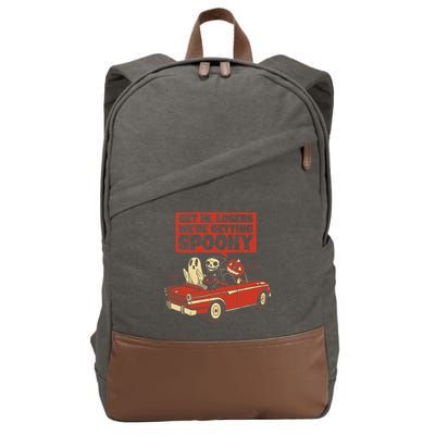 Get In Losers We're Getting Spooky Hallowen Cotton Canvas Backpack