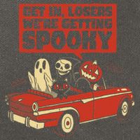 Get In Losers We're Getting Spooky Hallowen Cotton Canvas Backpack