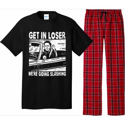 Get In Loser We Are Going Slashing Graphic Pajama Set