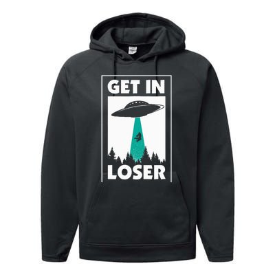 Get In Loser Alien Performance Fleece Hoodie