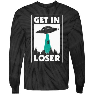 Get In Loser Alien Tie-Dye Long Sleeve Shirt