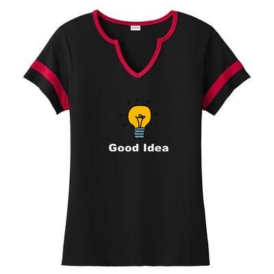 Good Idea | Light Bulbs Ladies Halftime Notch Neck Tee