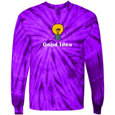 Good Idea | Light Bulbs Tie-Dye Long Sleeve Shirt