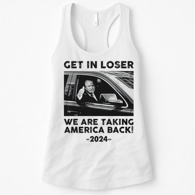 Get In Loser We Are Talking America Back Trump 2024 Womens Tank Top