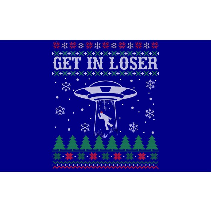 Get In Loser Alien Ugly Christmas Funny Gift Meaningful Gift Bumper Sticker