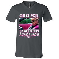 Get In Loser We Are Taking America Back Trump 2024 V-Neck T-Shirt